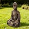 Glitzhome® 29.5" Oversized MGO Meditating Buddha Statue